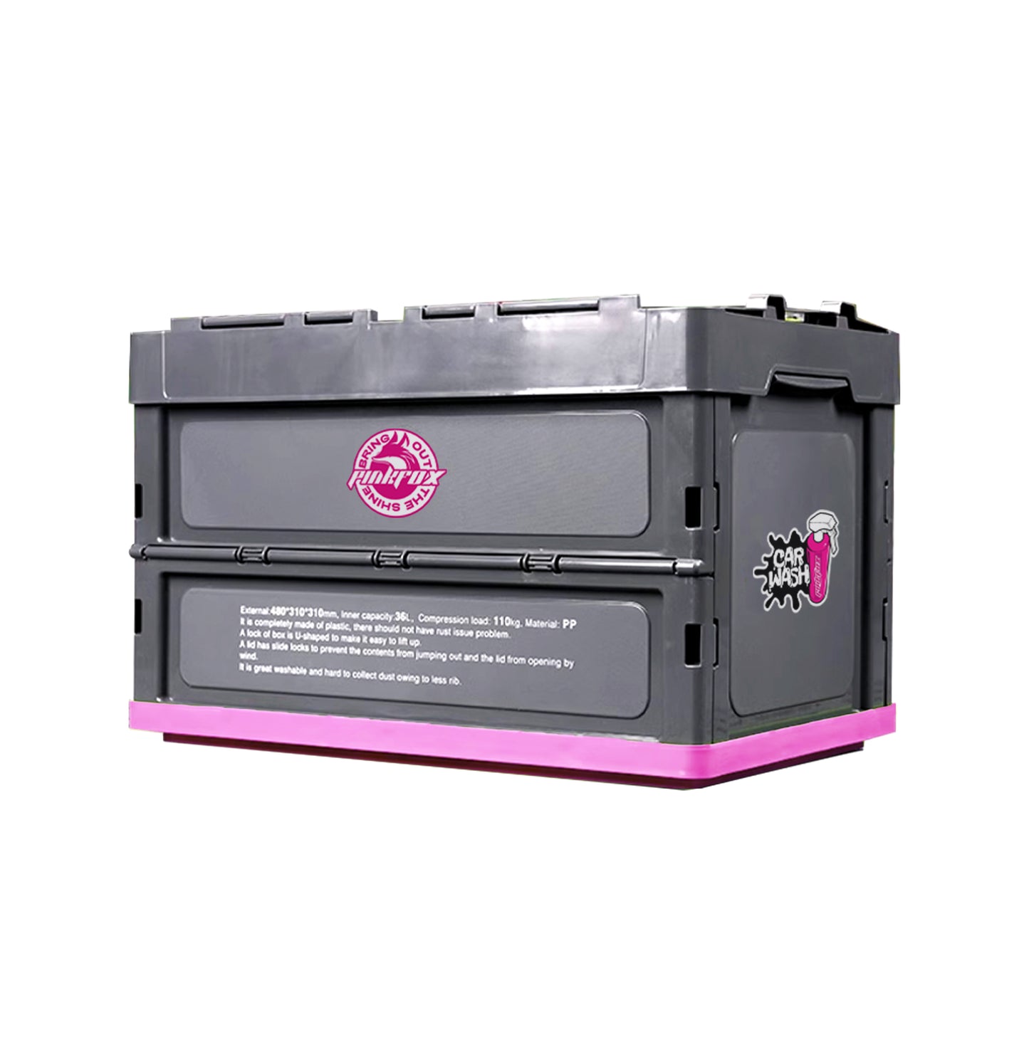CWTS036 Multifunctional Folding Storage Box – 36L Capacity, PP Material