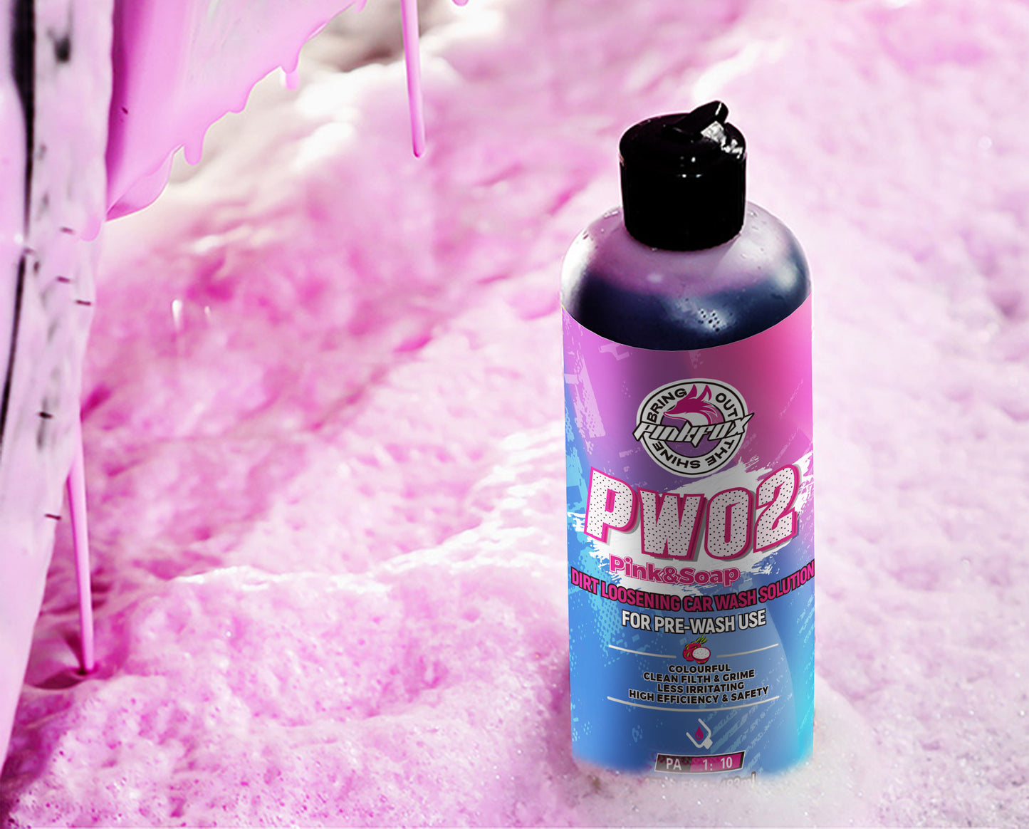 PW02 PRE-WASH PINK ULTRA SNOW FOAM